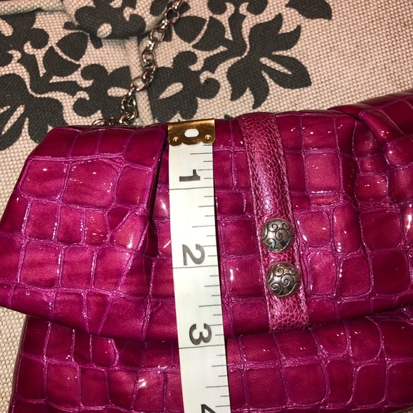 Brighton Fuchsia Pink Patent Leather Crossbody - Picture 7 of 7